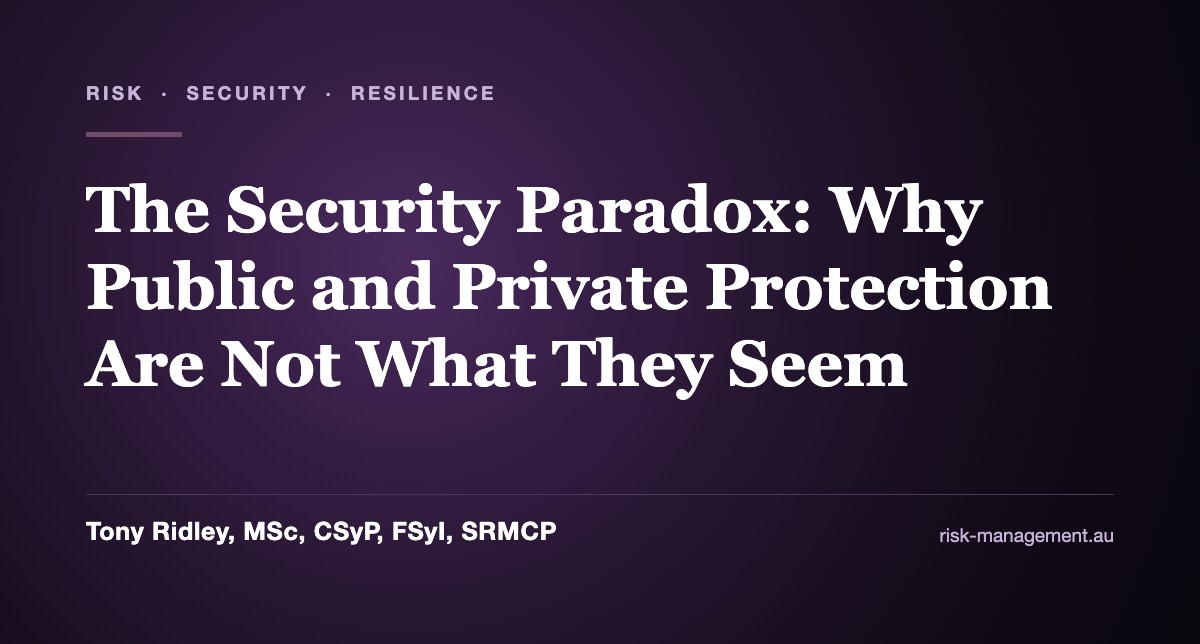 The Security Paradox: Why Public and Private Protection Are Not What They Seem