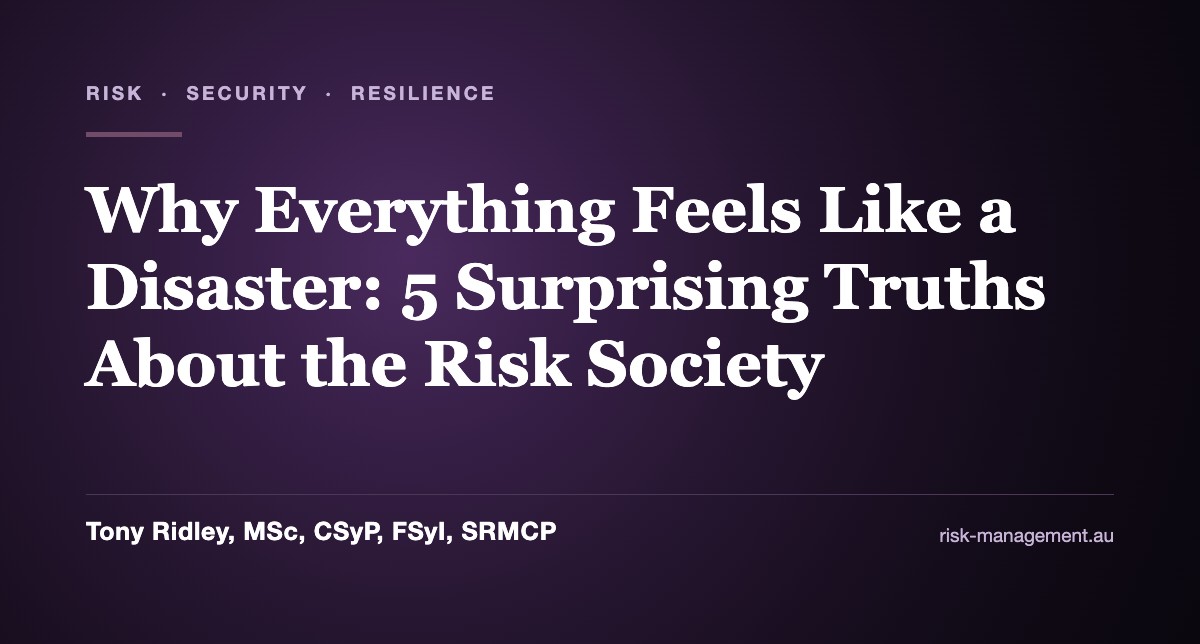 Why Everything Feels Like a Disaster: 5 Surprising Truths About the Risk Society